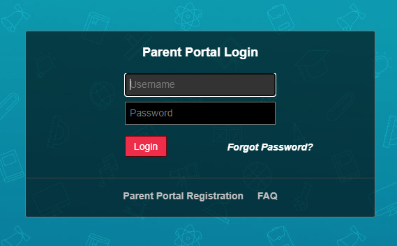 Login Page for Parent and Student Portals